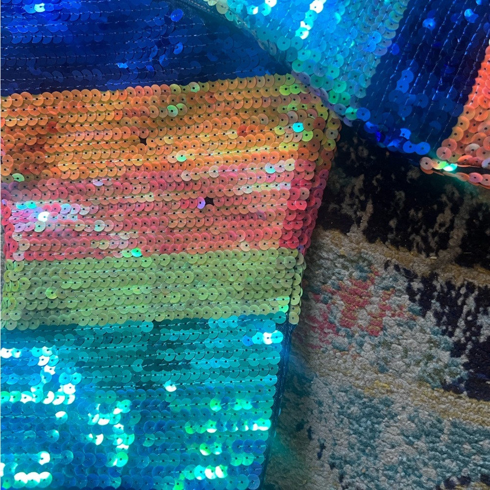 Show Time Sequined Multicolored Jacket One Size - image 2